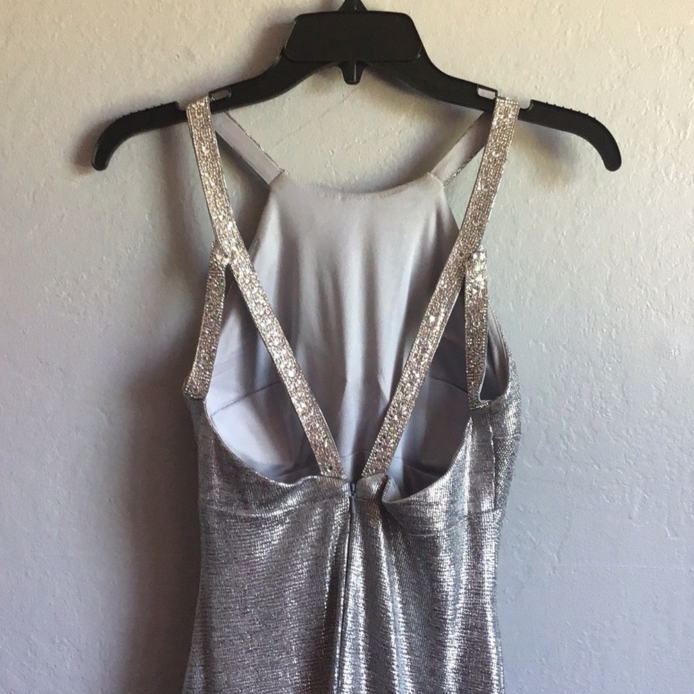 Metallic Halter Gown - Picture 6 of 7